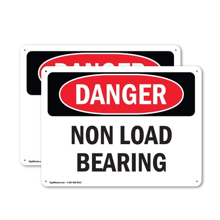 Signmission Non Load Bearing, 14 in W x Rectangle, Aluminum OS-2PACK-DS-A-1014-L-1984